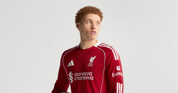 adidas Liverpool FC 25/26 Long Sleeve Home Authentic Jersey - Red