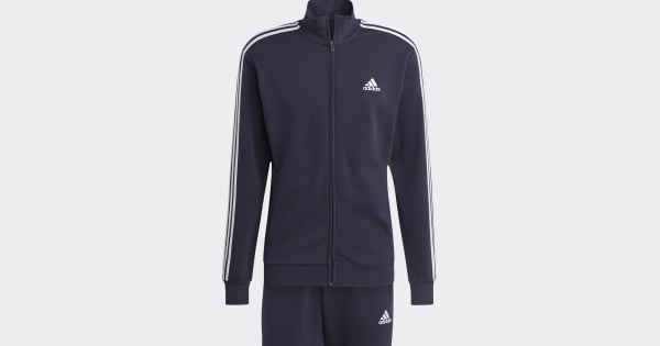 アディダス ベーシック スリーストライプス フレンチテリー トラック