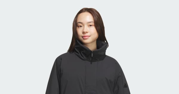 アディダス STADIUM CHROME パッド ミッド JK ジャケット - ブラック