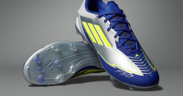 adidas F50 League Messi Firm/Multi-Ground Krampon - Gümüş | adidas