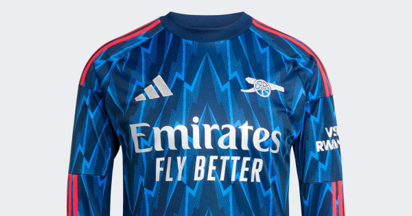 adidas Arsenal FC 25/26 Away Jersey Longsleeve - Blue | Free