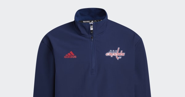 adidas Capitals 22 NHL 1/4-Zip Jacket - Blue | Free Shipping with