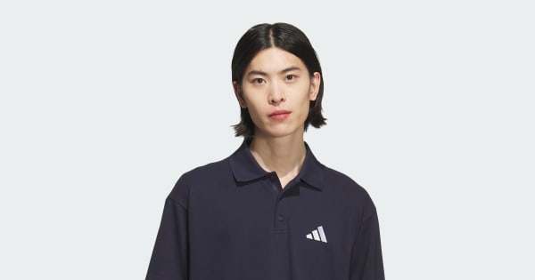 黒 半袖 ポロシャツ ルーズフィット adidas（アディダス） ポロシャツ エッセンシャルズ プラス ルーズ