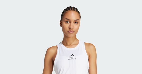 アディダス Les Mills グラフィック タンクトップ - ホワイト