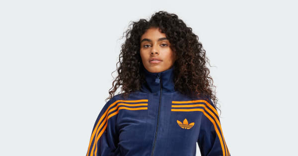 アディダス 70s ベロア トラックトップ - ブルー | アディダス ジャパン