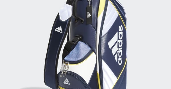 adidas/アディダス ゴルフ キャディーバック９型【ネイビー】超美品！ adidas アディダス ゴルフ MBF64 軽量 マストハブ キャディバッグ [9型