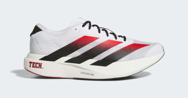 adidas Texas Tech Red Raiders Adizero EVO SL Shoes - White | Free