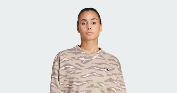 adidas by Stella McCartney プリントスウェット - ブラウン