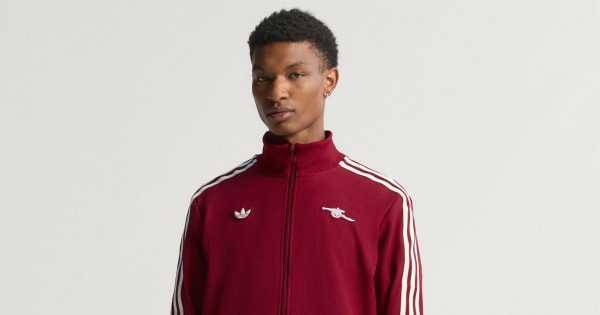 アーセナル × adidas Originals エッセンシャル トラックトップ アディダス アーセナル テラスアイコン トラックトップ - バーガンディ