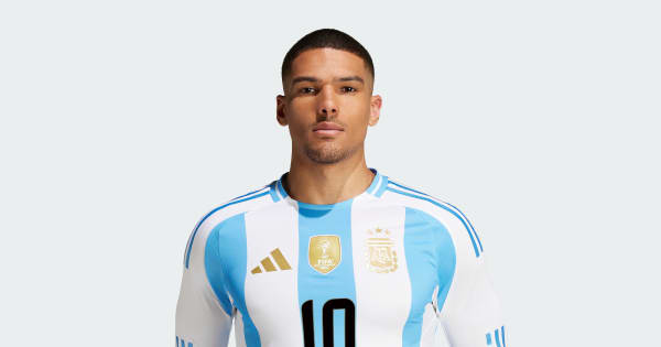 ウェア 07/08 Messi Argentina National Uniform Argentina_24_Long_Sleeve_Messi