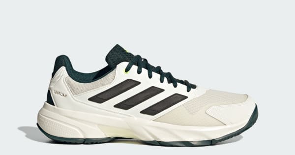 adidas Courtjam Control 3 Tennis Sneakers - White | Free Shipping