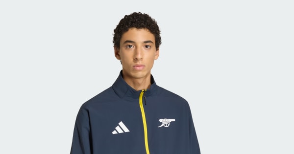 adidas アディダス arsenalアーセナル ナイロンジャケット O 紺 Arsenal FC navy blue soccer training rain jacket 2024/25 - Adidas