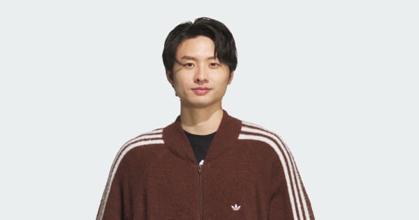 アディダス SST トラックトップ ニット - ブラウン | アディダス ジャパン