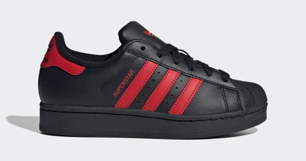 【新品】 アディダス スーパースターⅡ ブラック/レッド27cm adidas Superstar II Shoes - Black | Free Shipping with adiClub