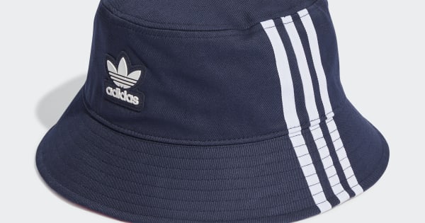 adidas Adicolor Classic Stonewashed Bucket Hat - Blue | Free