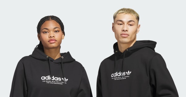 adidas 4.0 Logo Hoodie (Gender Neutral) - Black | Free