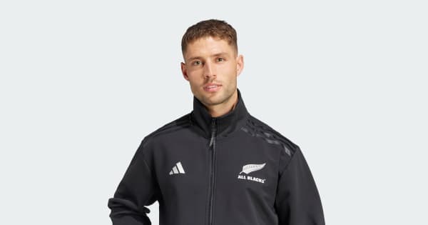 adidas All Blacks Rugby Anthem Jacket - Black | adidas New Zealand