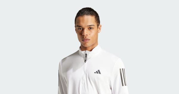 adidas Own the Run Half-Zip Track Top - White | adidas India