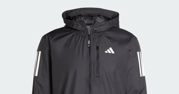 アディダス オウン ザ ラン ジャケット - ブラック | アディダス ジャパン