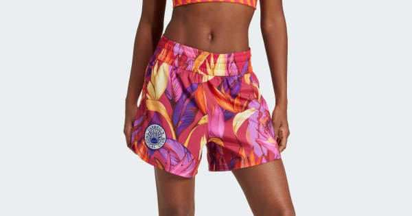 adidas Szorty adidas x FARM Rio Pacer - Różowy | adidas Poland