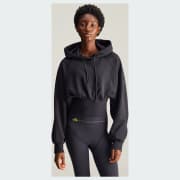 adidas by Stella McCartney クロップドパーカー - ブラック