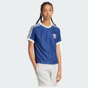 アディダス スリーストライプス半袖Tシャツ - ブルー