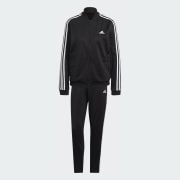 adidas Essentials 3-Stripes Track Suit - Black | Free