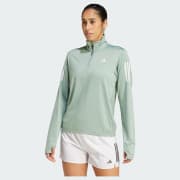 adidas Own the Run Half-Zip Jacket - Green | Free Shipping with adiClub |  adidas US