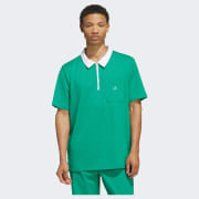 adidas Essentials Quarter-Zip Polo Shirt - Green | Free