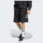 adidas Adicolor Outline Trefoil Shorts - Red | Free Shipping