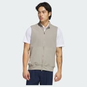 adidas Ultimate365 Tour Full-Zip Vest - Beige | Free