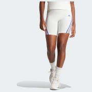 adidas Future Icons 3-Stripes Biker Shorts - White | Free