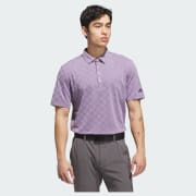 adidas Ultimate365 Hounds Jacquard Polo Shirt - Purple | Free