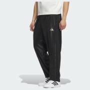 新品158 Adidas JK トラックパンツ ルーズフィット 黒JM4677 アディダス Stadium Gold ルーズフィット フルレングス オープンヘム