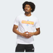 adidas World Cup 26 Colombia Home Graphic Tee - White | Free