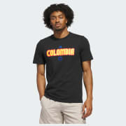adidas World Cup 26 Colombia Home Graphic Tee - Black | Free