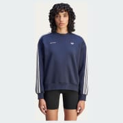 adidas x Sporty & Rich Sweatshirt - Burgundy | Free Shipping
