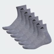 Athletic Cushioned Quarter Socks 6 Pairs XL