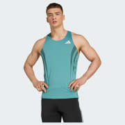 アディダス Adizero アーカイブ ランニングシングレット - ブルー