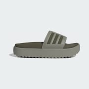 adidas Adilette Platform Slides - Green | Women's Swim