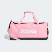 Mala Duffel Linear Média - Rosa adidas | adidas Brasil