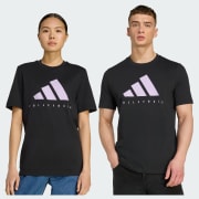 adidas Volleyball Category Logo Graphic Tee - Black | Free