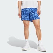 adidas Own The Run Allover Print Shorts - Grey | Free