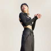 adidas by Stella McCartney モックネックスリーブ - ブラック