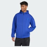 adidas Z.N.E. Full-Zip Hooded Track Jacket - Blue | Free