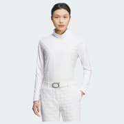 adidas 秋冬保温　セットアップ キルト長袖シャツ＆ボンディングスカート adidas ニット セーター スリーストライプス 防風 長袖