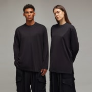 adidas Y-3 Graphic Long Sleeve Tee - Black | Free Shipping