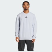 adidas Designed for Training Crew Sweatshirt - Grey | Free