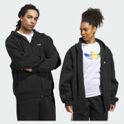 adidas Skateboarding Technical Fleece Jacket - Black | Free