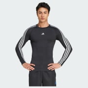adidas Koszulka TECHFIT Compression Training 3-Stripes Long
